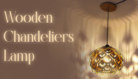 Wooden chandeliers lamp