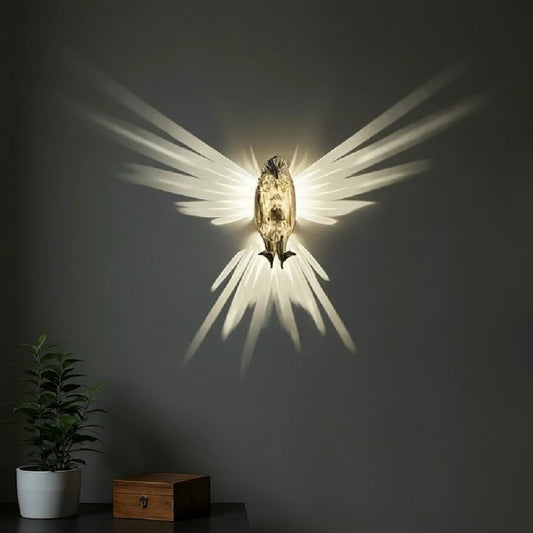 3D Eagle LED Creative Resin Carving Wall Lamp