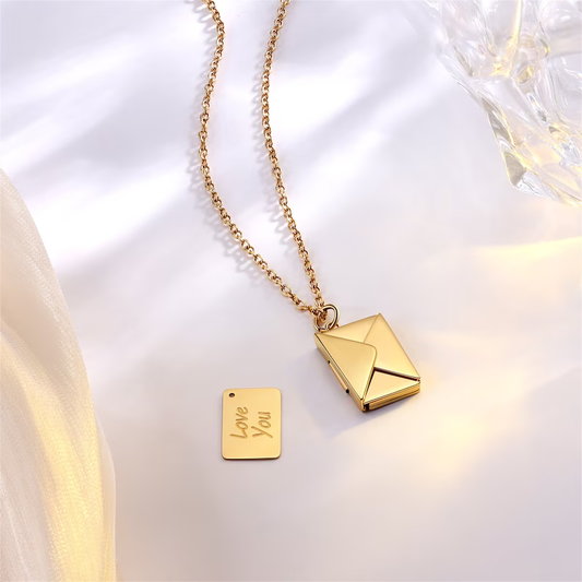 Personalized Envelope Necklace
