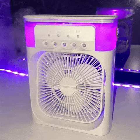 Cheerified 4-in-1 USB-C Powered Personal Portable Mist Air Fan Cum Humidifier With Water Spray