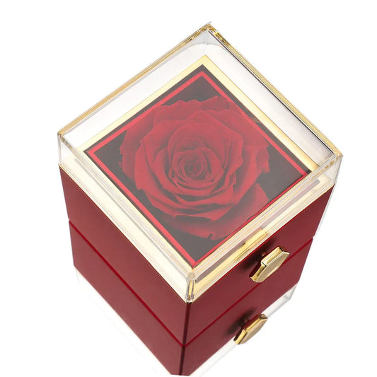 Necklace Real Rose Gift Box