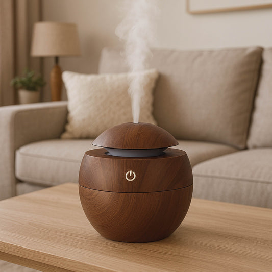 Mini Wooden Air Humidifiers Aromatherapy Ultrasonic Oil Aroma Diffuser