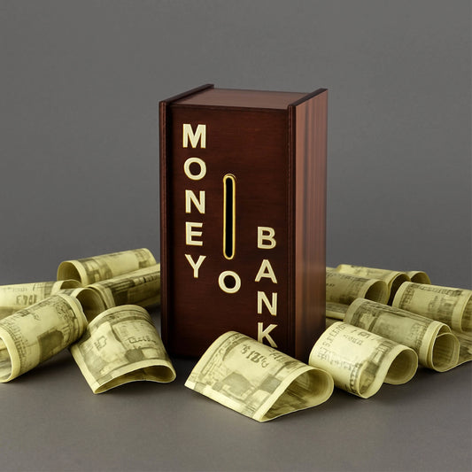 Wooden Money Saving Box