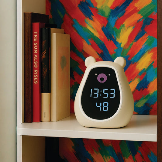 Multifunctional Bear Alarm Clock Bedside Night Light BT Speaker Support Snooze Function
