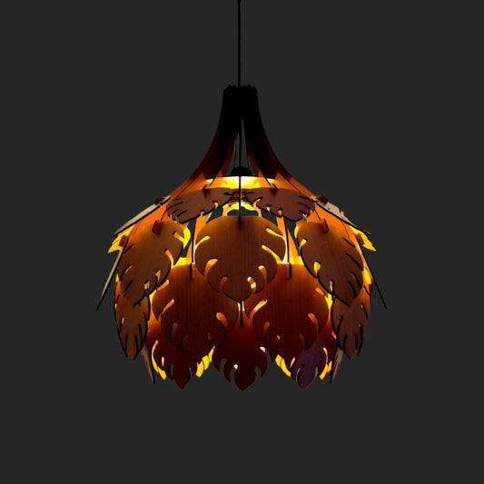 ASPEN LEAVES Ceiling Wooden chandelier Lamp