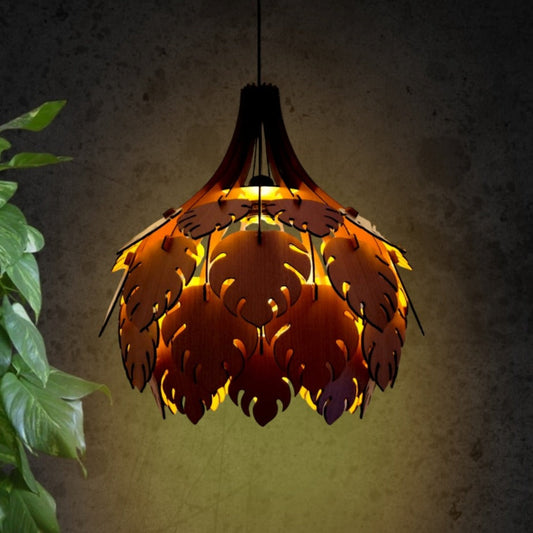 ASPEN LEAVES Ceiling Wooden chandelier Lamp