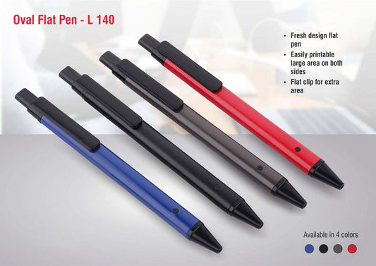 Oval Flat Pen Pack of 5