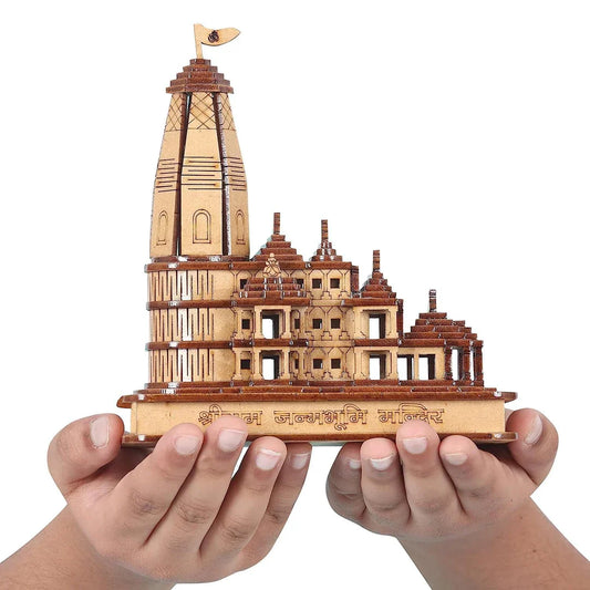 Shri Ram Mandir Model 3D Wooden Janmabhoomi Replica